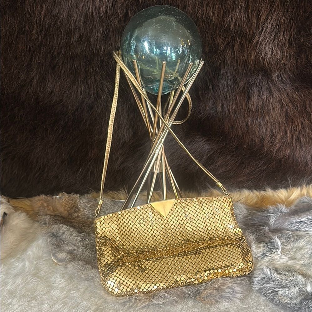 Elegant Gold Mesh Evening purse (4125)